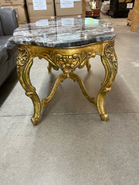 51"W Marble Topped Console Table