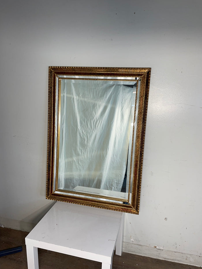 Gold-Toned Carved Framed Mirror