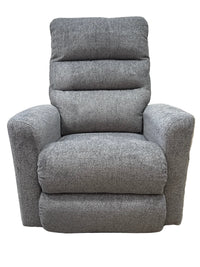 La-Z-Boy Liam Rocking Recliner in a textured gray fabric.
