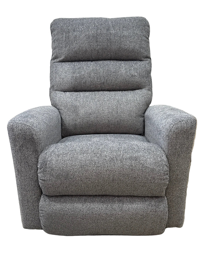 La-Z-Boy Liam Rocking Recliner in a textured gray fabric.