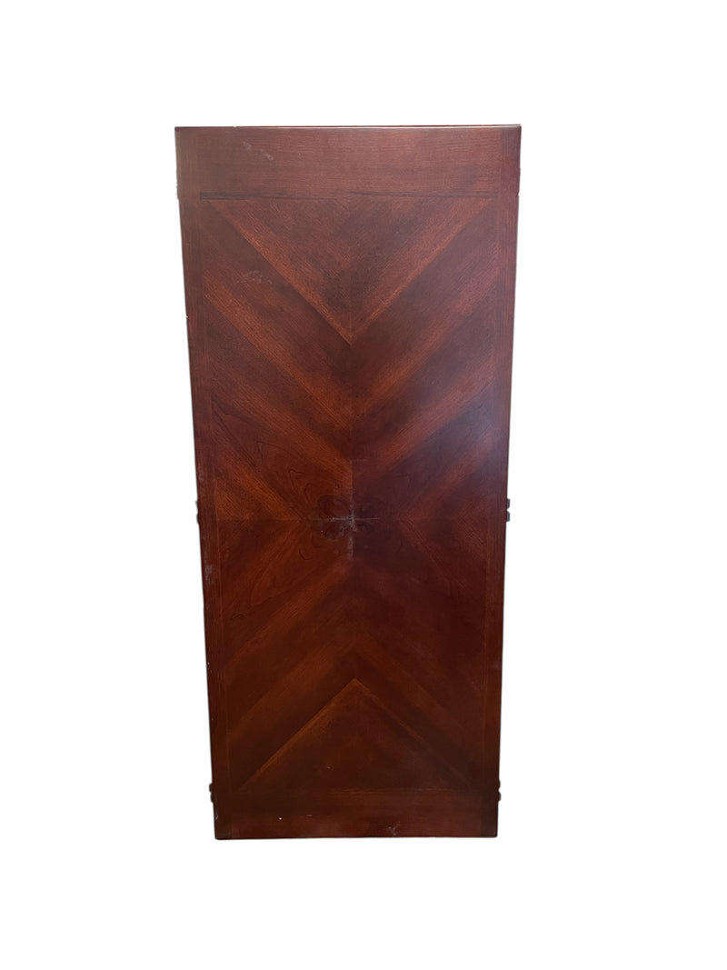 Redwood Dining Table Set with 6 Upholstered Chairs