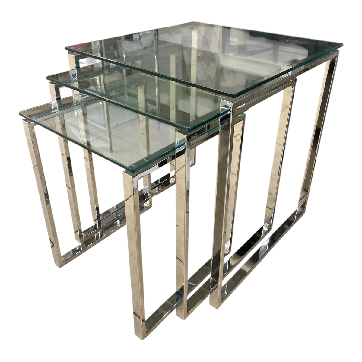 Metro Glass Nesting Tables