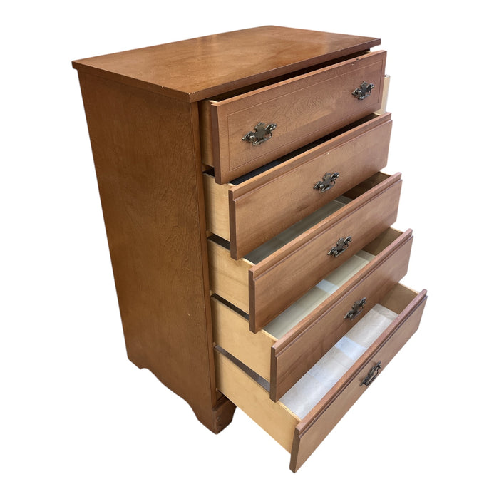 Traditional Brown Tall Boy Dresser