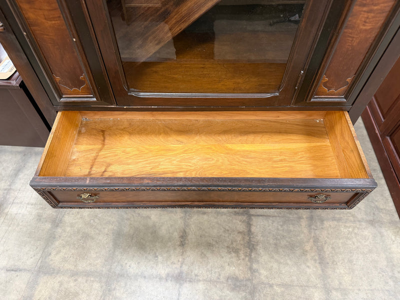 Antique Jacobean-styled China Cabinet
