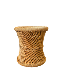 Wicker accent table