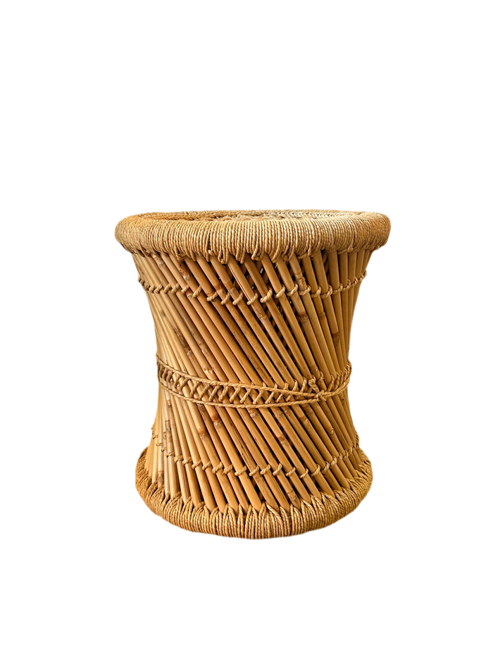 Wicker accent table