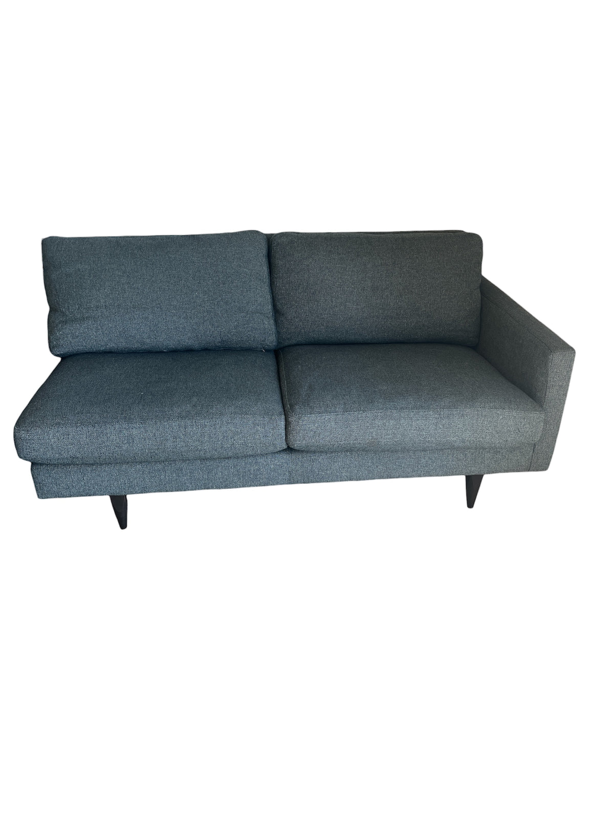 Denim Blue Sectional Sofa with Chaise Piece