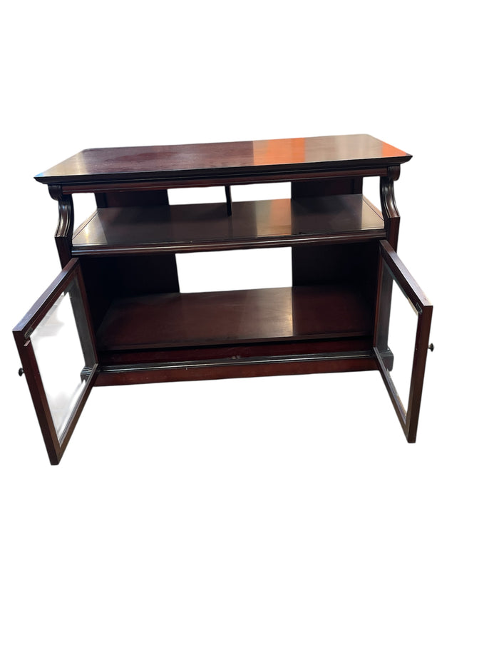 Solid Redwood TV Stand