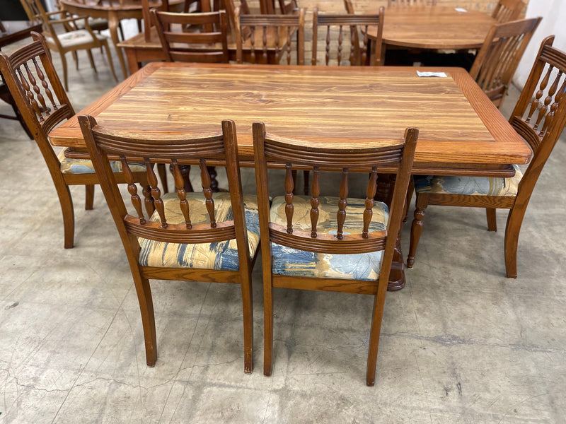 7 Piece Wooden Dining Set