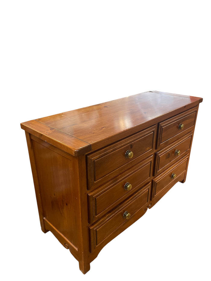 Solid Wood 6-Drawer Dresser