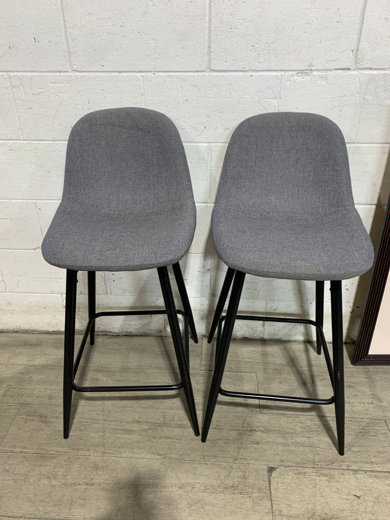 Palmetto Grey Barstools (Pair)