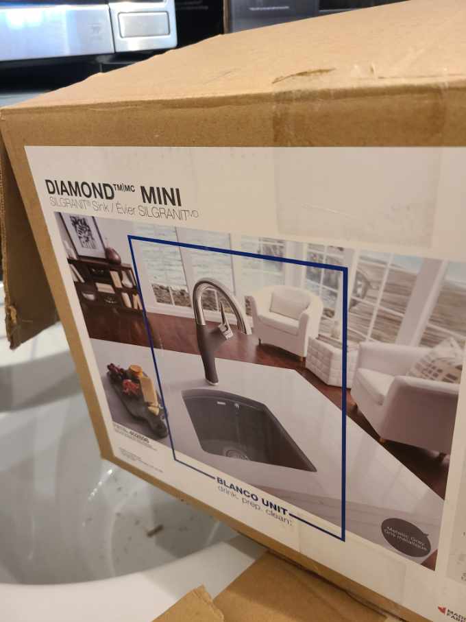 Blanco DIAMOND SILGRANIT 15 in. Drop-In/Undermount Bar Sink