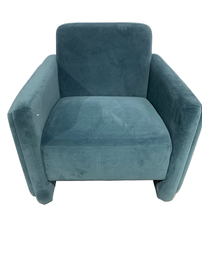 Teal Velvet Armchair