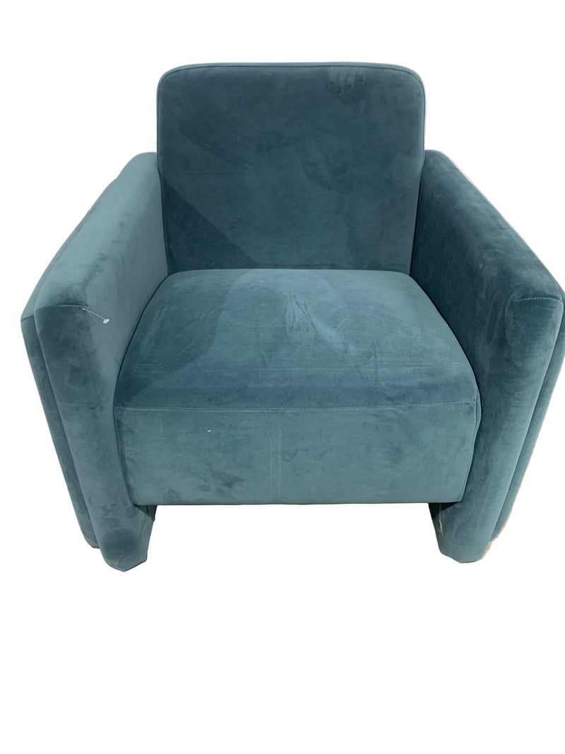 Teal Velvet Armchair