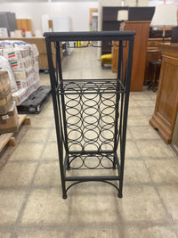 Black Metal Wine Rack