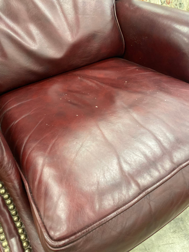 Burgundy Pleather Recliner