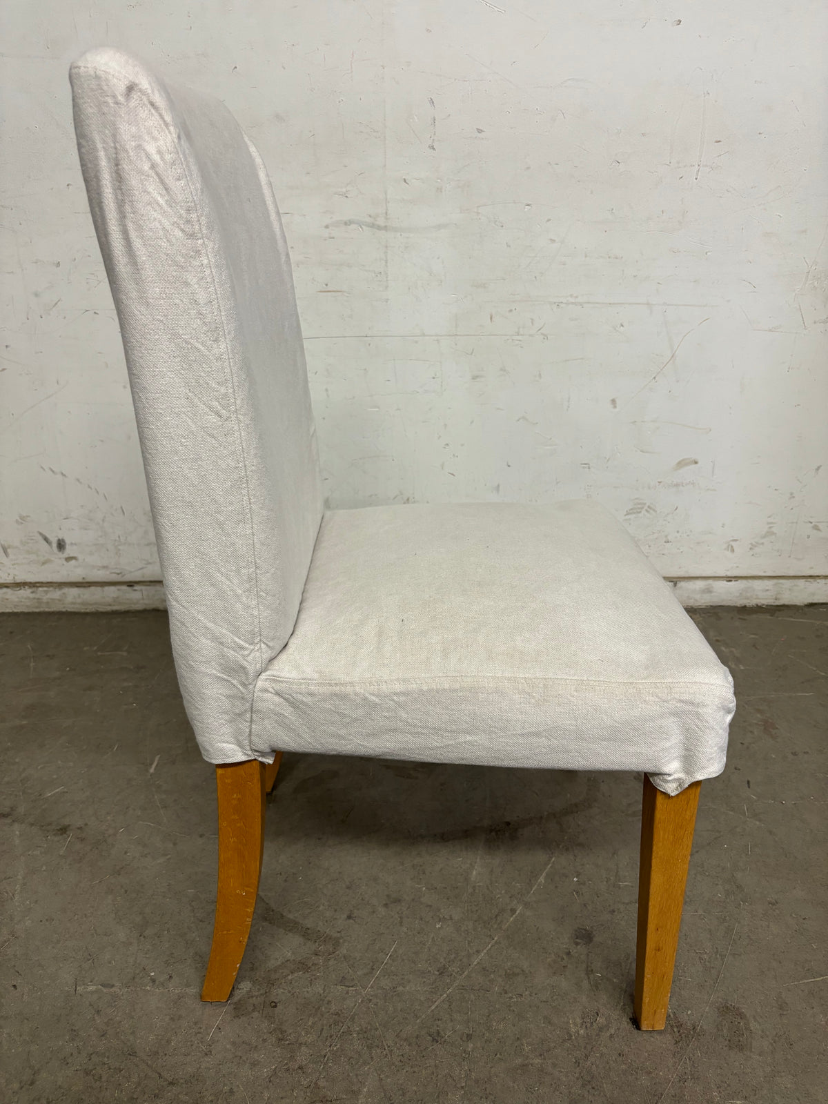 HENRIKSDAL Set of 6 Linen Dining Chairs