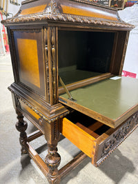 Antique Hand-painted Humidor Cabinet