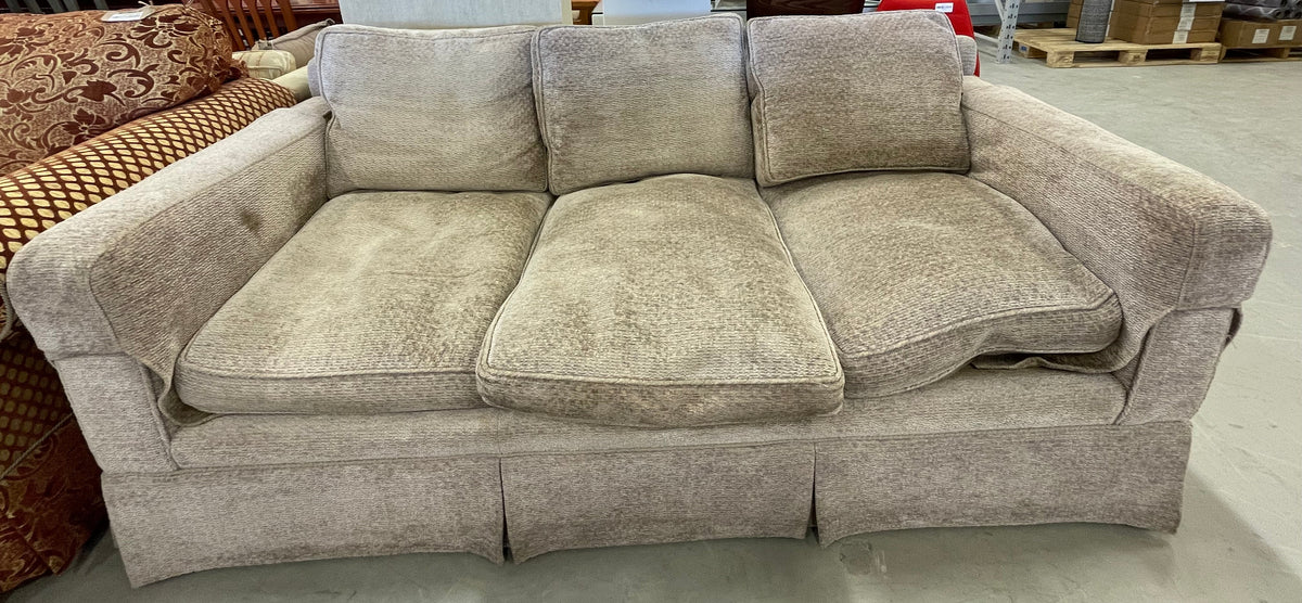 Beige 3-seat Loop Fabric Sofa