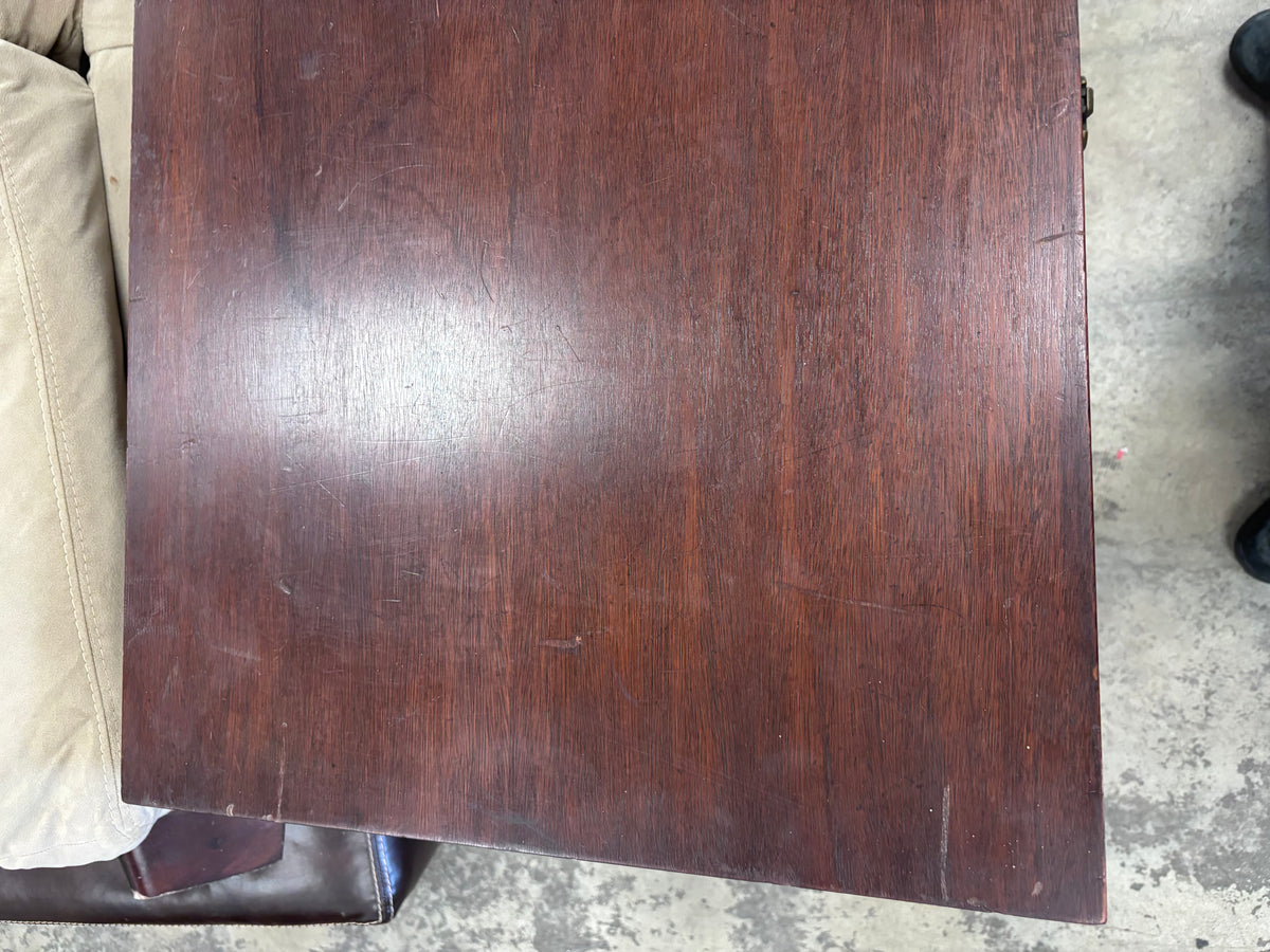 Vintage Dark Wood Accent Cabinet