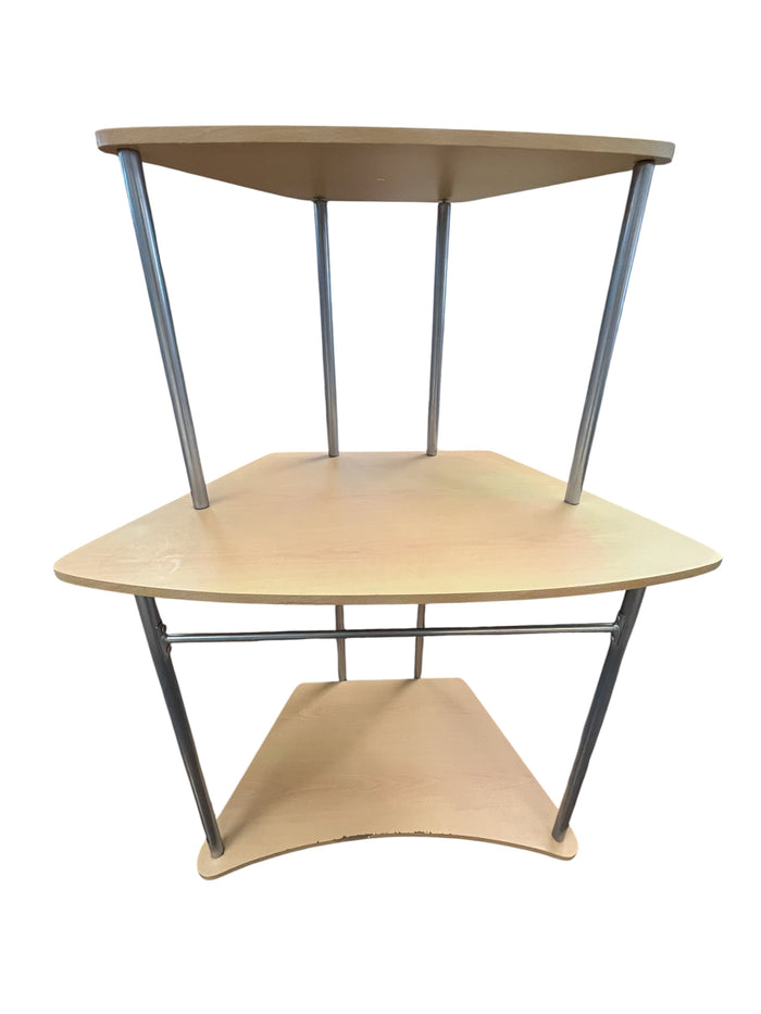 Light Wood 3 Tier Office Desk