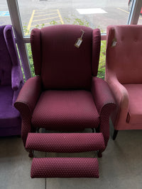 32"W Recliner Armchair in Burgundy