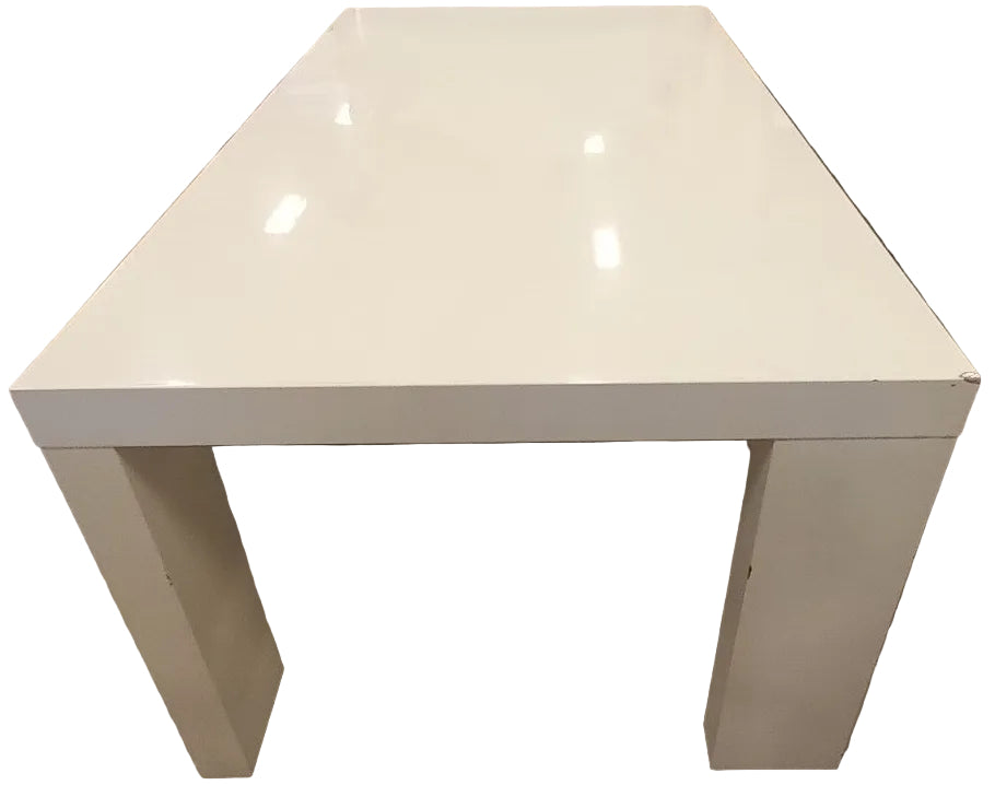 39-Inch x 29-Inch White Dining Table
