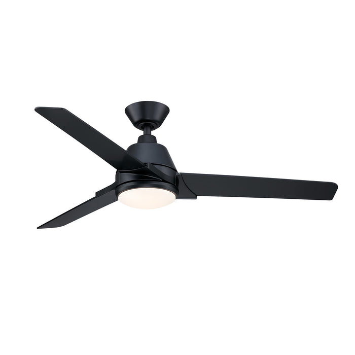 Pyramid 52-inch Ceiling Fan Light in Black