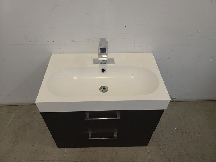 Single Sink Wall Mounted Bathroom Vanity