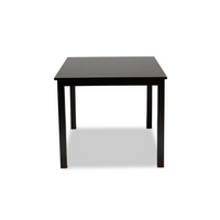 Baxton Studio Andrew Dining Table in Dark Brown