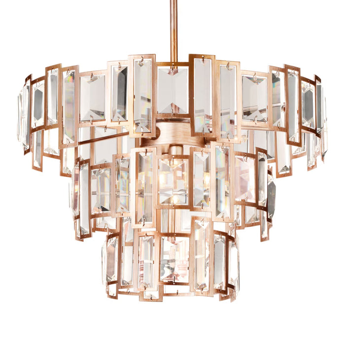 Quida 5-Light Chandelier - Champagne Finish - 18 inch ⌀