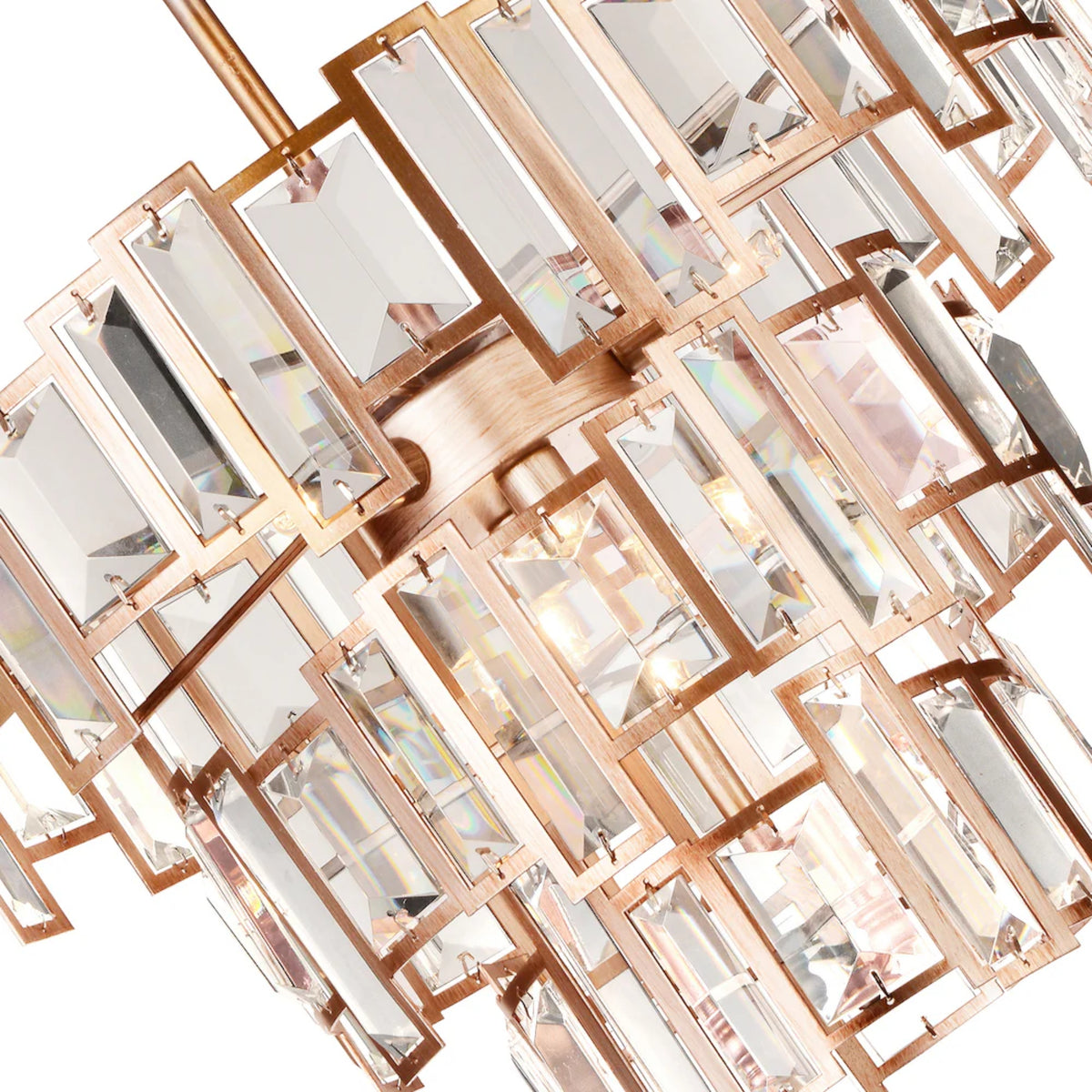 Quida 5-Light Chandelier - Champagne Finish - 18 inch ⌀