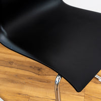 Plastic Chair - Black W 17 3/8" x H 18 1/4" x D 16 3/8"