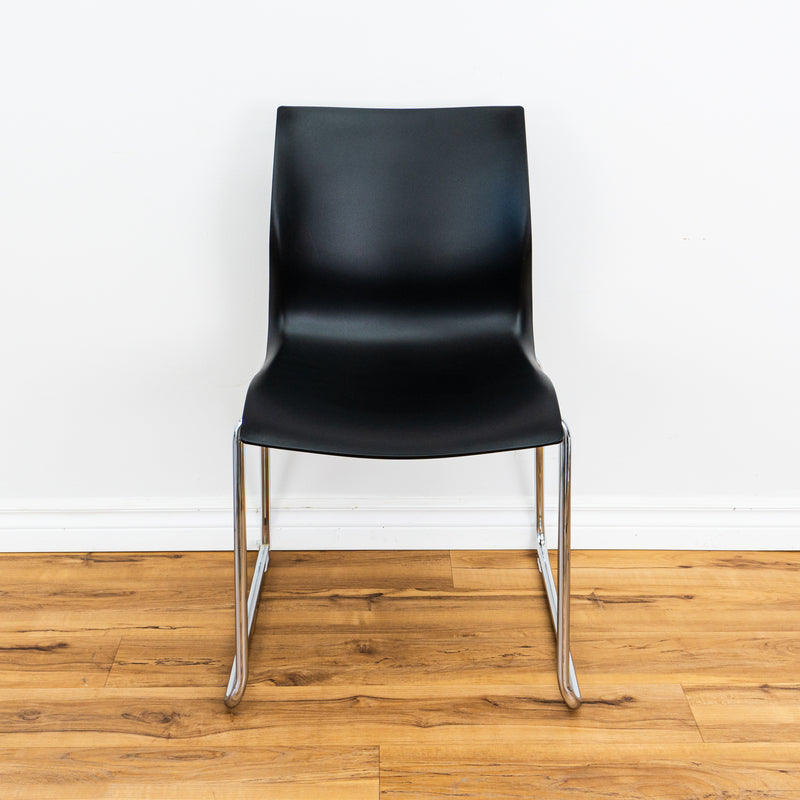 Plastic Chair - Black W 17 3/8" x H 18 1/4" x D 16 3/8"