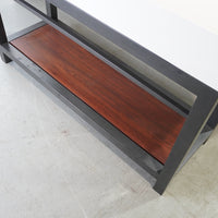 50-inch Metal Frame Bathroom Vanity w/ Porcelain Top