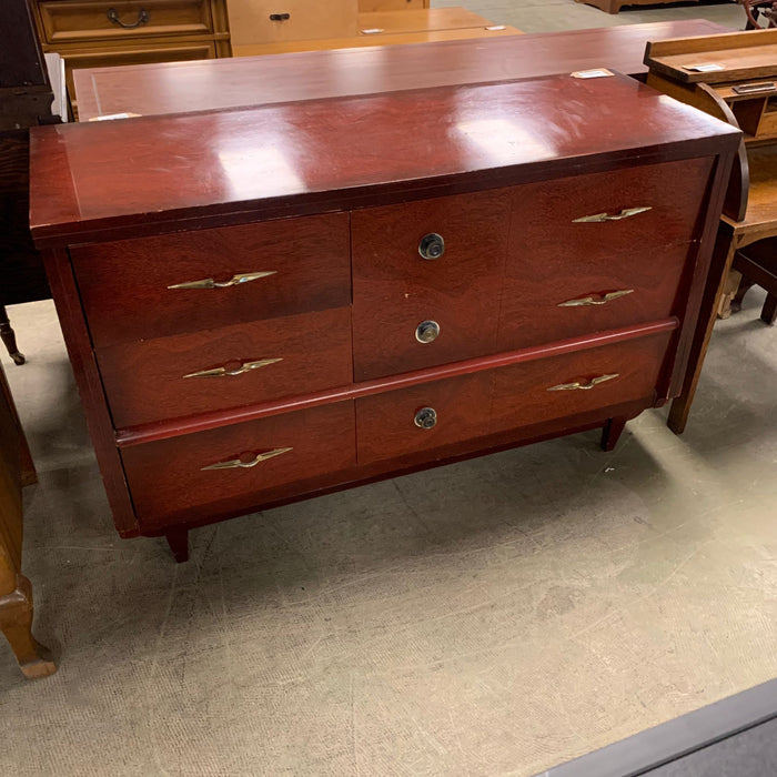50-inch W 6-Drawers Dresser in Mahogany Red