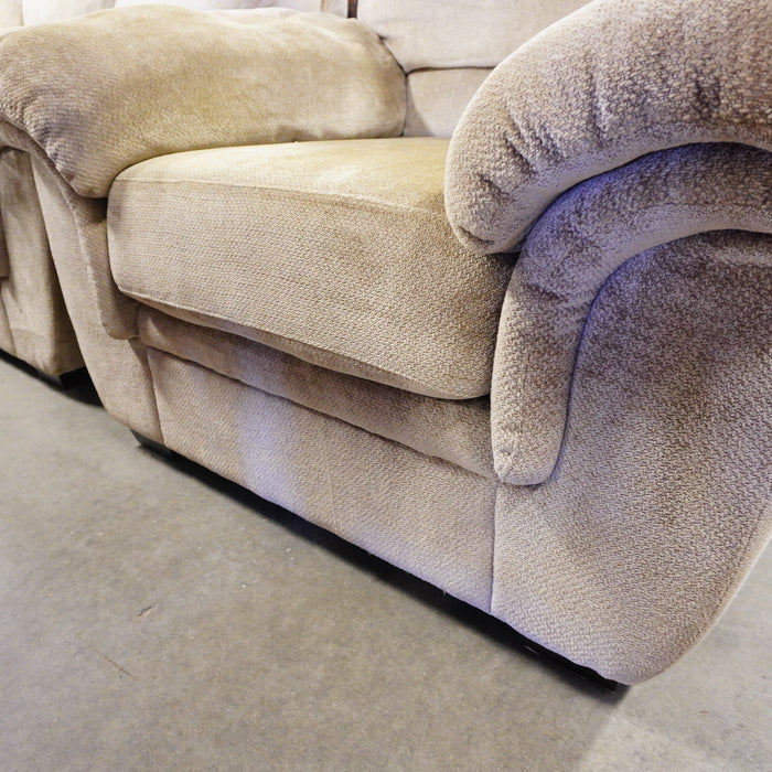 50-inch W Fabric Lounge Chair in Champagne Beige