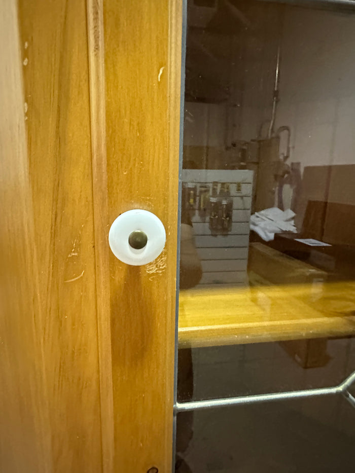 Pine Corner Unit with Glass