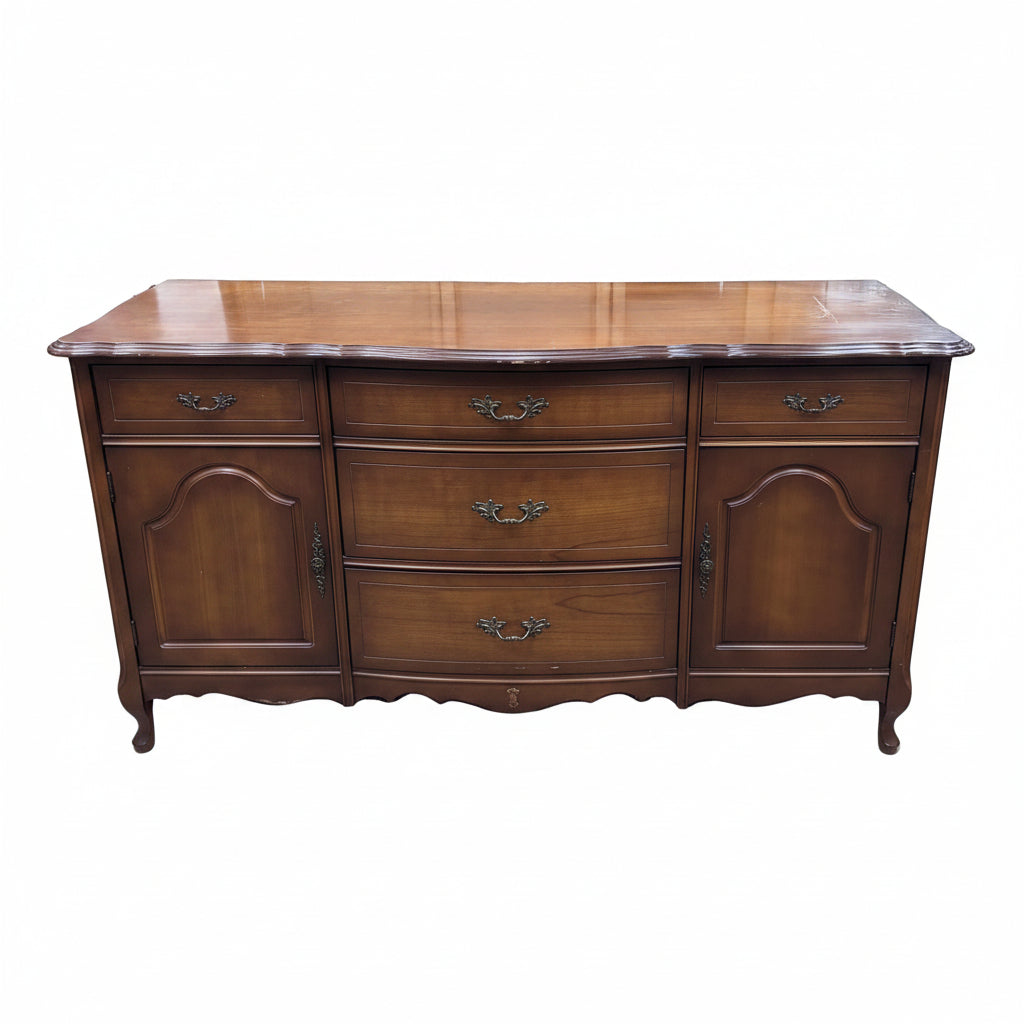 Vintage French Provincial-Style Wood Buffet