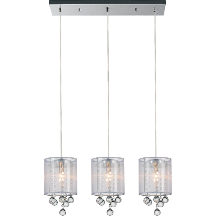 Radiant 3-Light Multi Pendant Light in Chrome