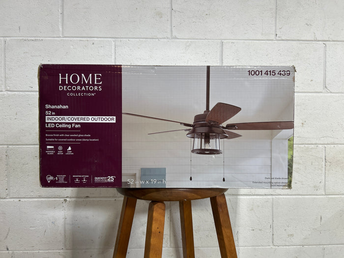 Home Decorators Shanahan 52" Ceiling Fan with LED Light Kit