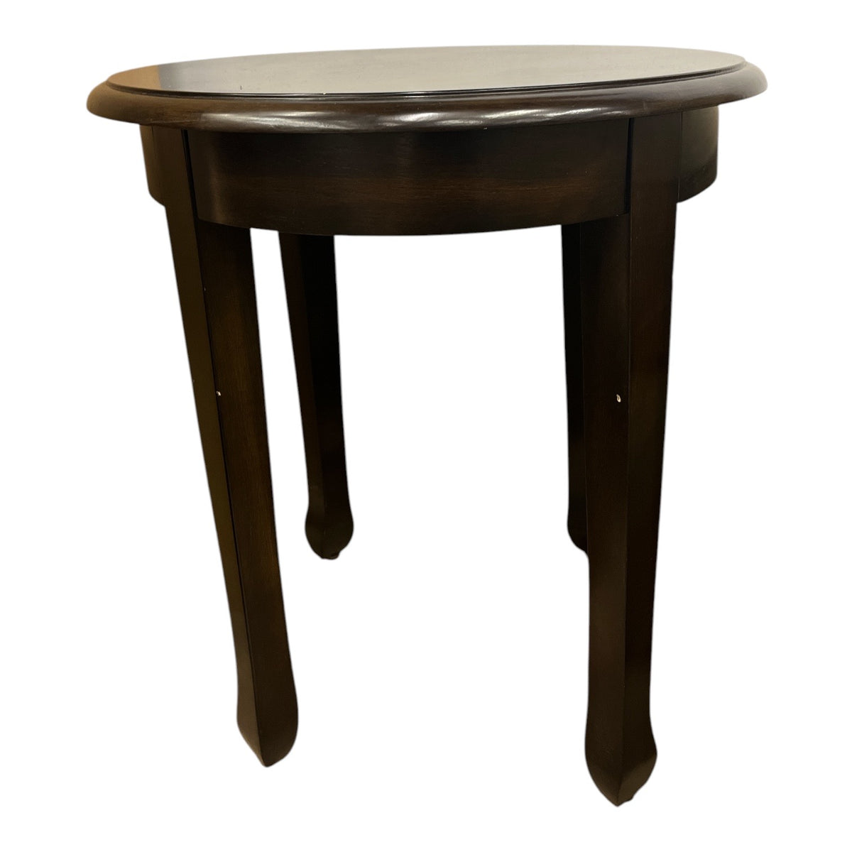 Espresso Round Side Table
