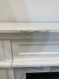 White Electric Fireplace With Mantel