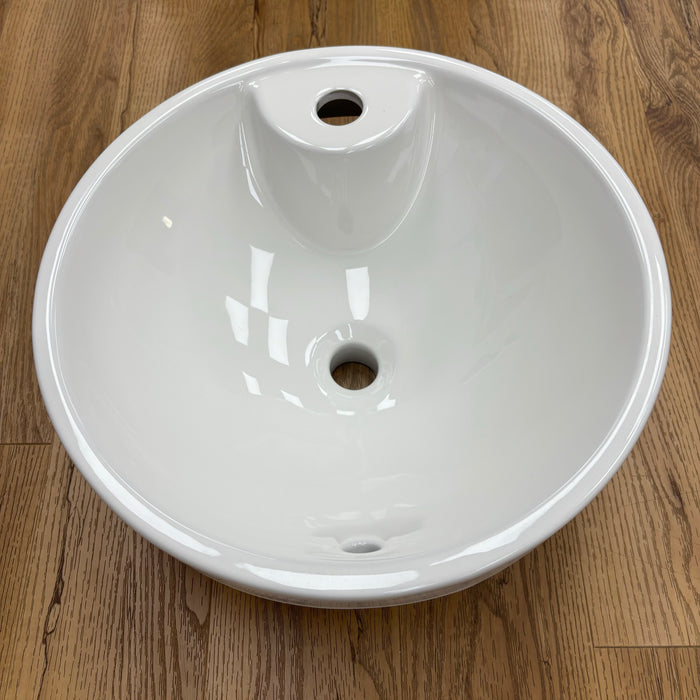 Grant 17-Inch Round Vessel Sink, 13-1500A-W