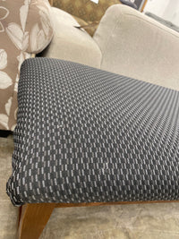 Blue Pattern Cushion Bench