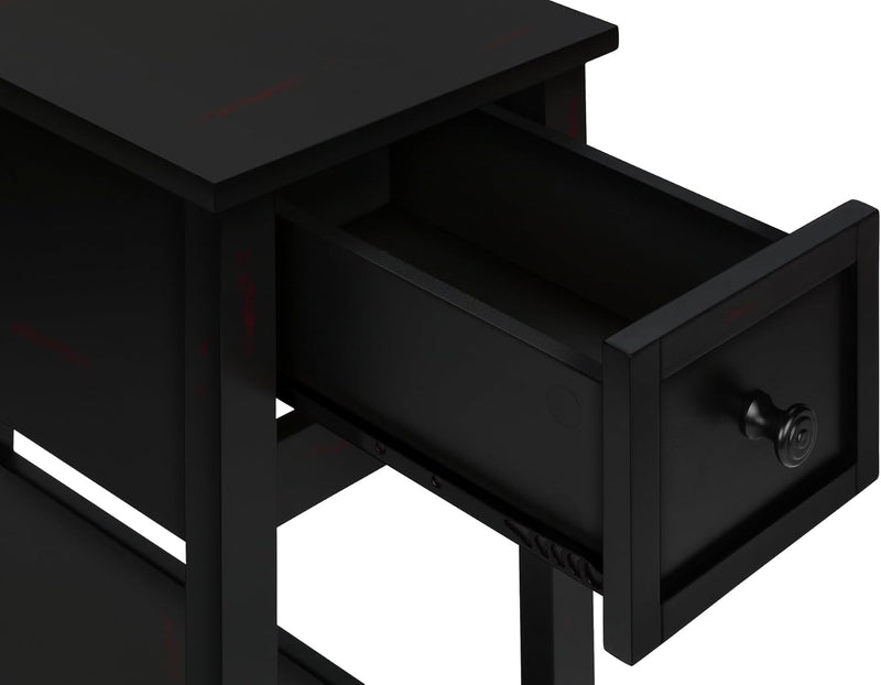 Monarch Accent Table with Storage Drawer