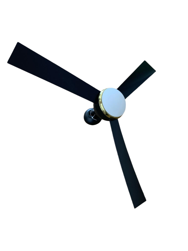 52-inch Dia. Opal LED Ceiling Fan in Black NO REMOTE