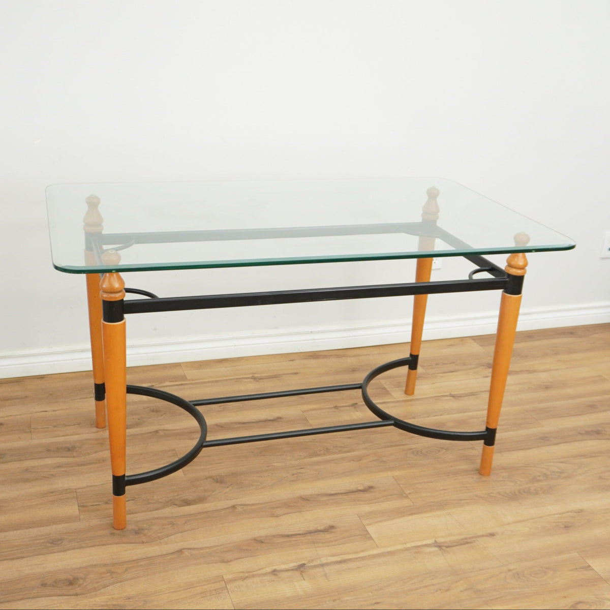 52-inch Rectangular Glass Top Dining Table
