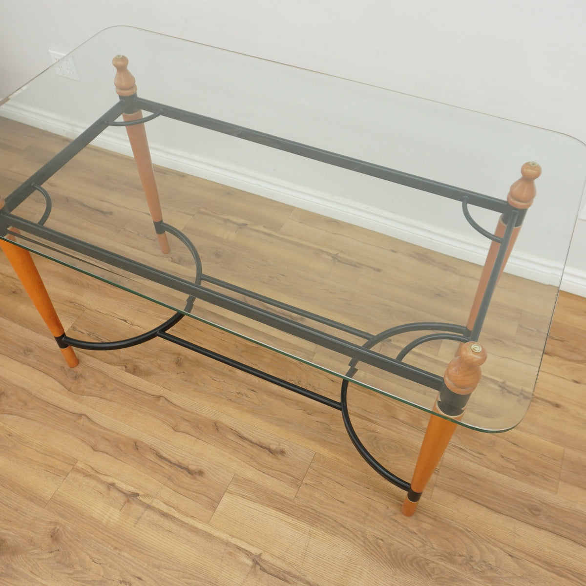 52-inch Rectangular Glass Top Dining Table