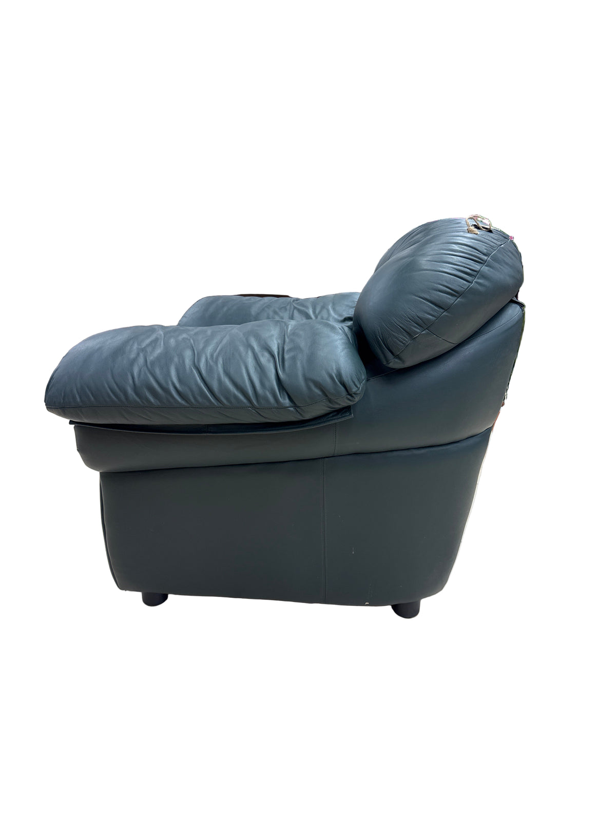 Forest Green Leather Armchair